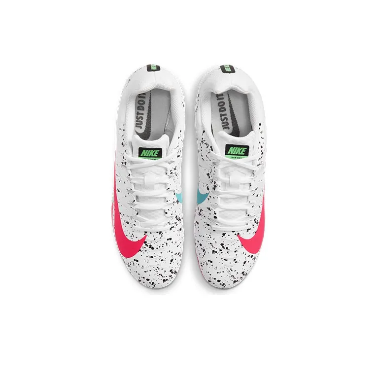 Nike Air Zoom Rival S 9 Spikes 'Paint Splatter White Crimson Jade'-3