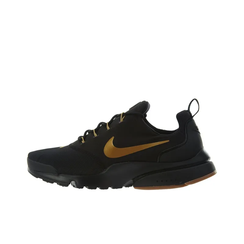 Nike Presto Fly Low-Top Casual Running Shoes Men's Black Gold-0
