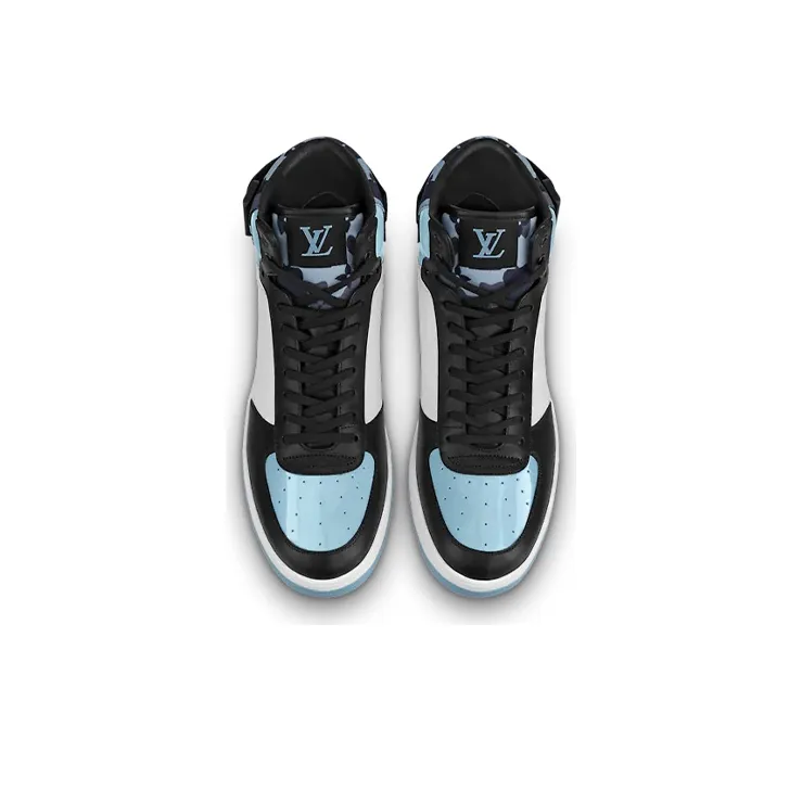 LOUIS VUITTON Rivoli High Top Stylish Skateboarding Shoes Men's Black-2