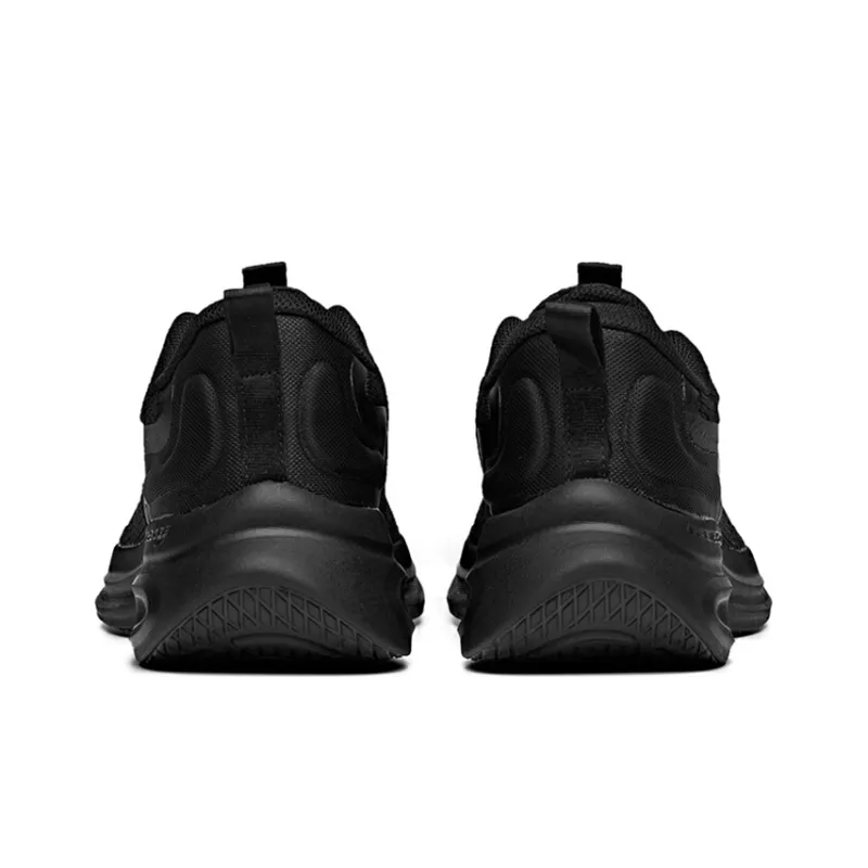 Anta Cushioning Anti Slip Wear Resistant Breathability Low Top Running Shoes Men's Black-3