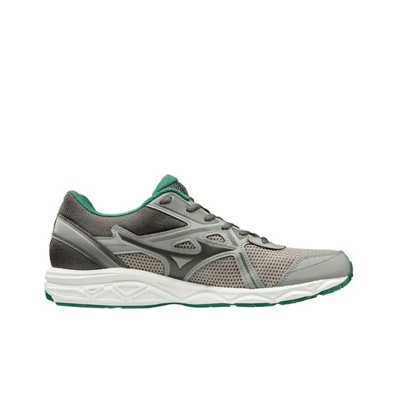 Mizuno Spark 5 Slip Resistant, Abrasion Resistant, Breathable Low Top Running Shoes Men's Gray Green-1