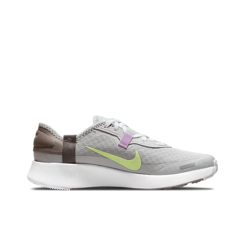 Nike Reposto Cushioning Anti-Slip And Wear-Resistant Breathable Rebound Low-Top Running Shoes GS Gray Purple Yellow-1