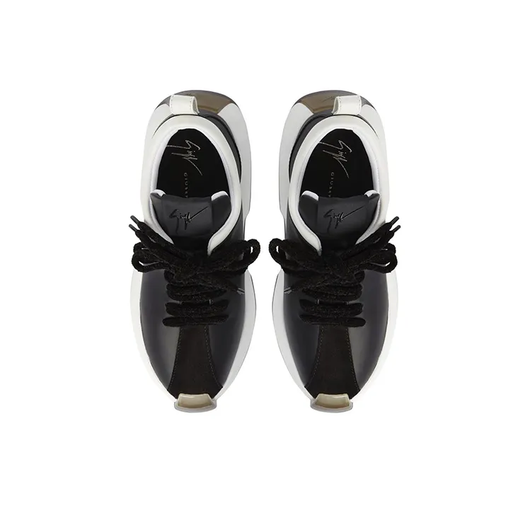 Giuseppe Zanotti/GZ Fero Cushioned Slip Resistant Lightweight Warm Low Top Casual Shoes Men's Black-4