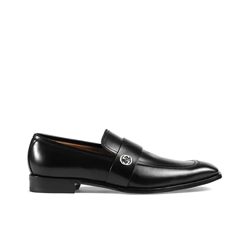 GUCCI Dress Shoes Men Low-Top Black-1