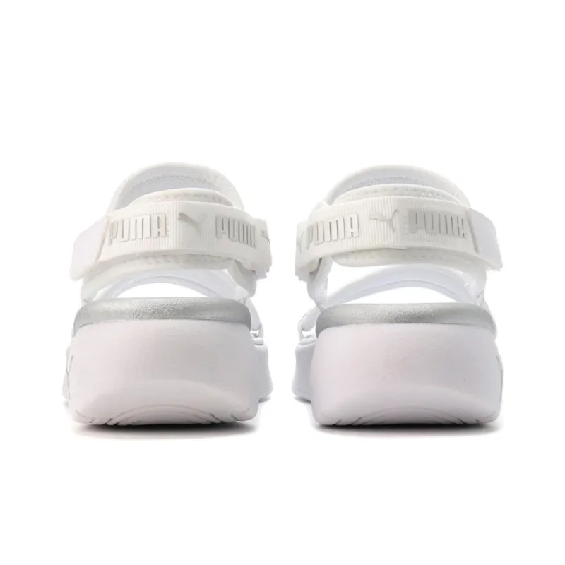 PUMA Sportie Sandal 'White Metallic Silver' Women's-3