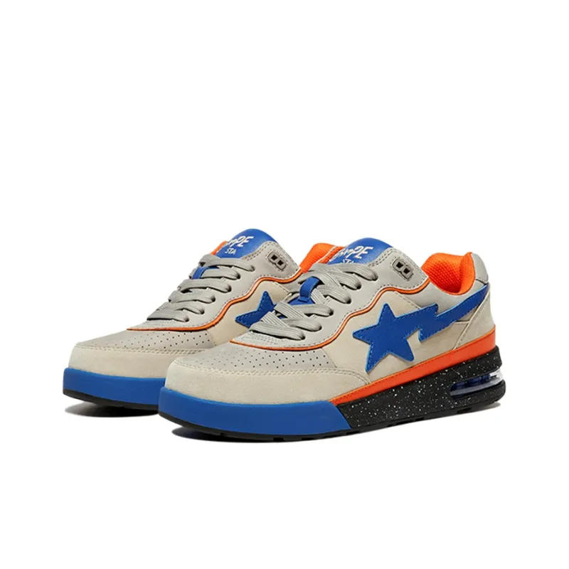A BATHING APE Bape Road Sta Beige Suede-1