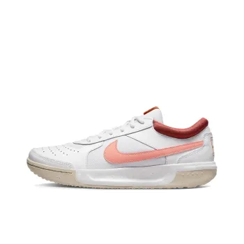 Nike Zoom Court Lite 3 Low Top Tennis Shoes White/Pink Women's