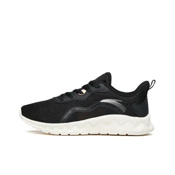 ANTA Running Shoes Women's Low Top Black/Light Rainbow Pink