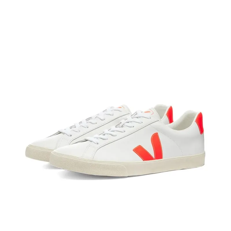 VEJA Esplar Lace Up 'White Orange Flou'-1