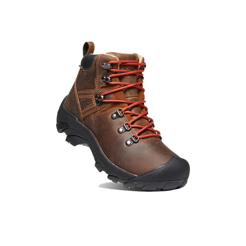 KEEN Pyrenees Anti Slip Wear Resistant High Top Trekking Shoes Women's Brown-4
