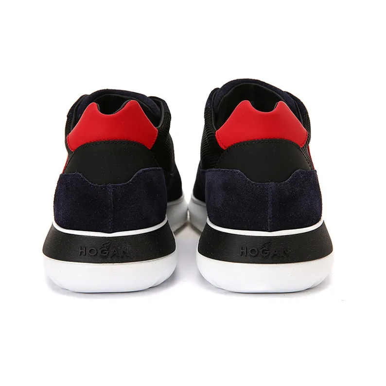 HOGAN Interactive³ Casual Shoes Men Low-Top Black/Red-4