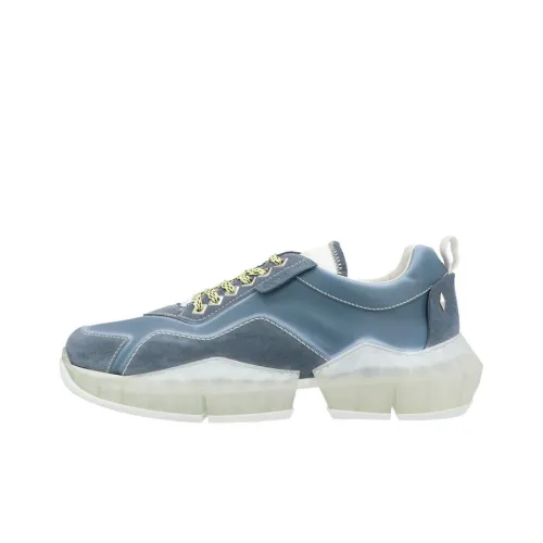 Jimmy Choo Diamond Cushioning Wear-Resistant Low-Top Casual Shoes Men's Blue