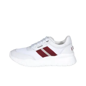 BALLY Cushioning Lightweight Height Increasing Low Top Running Shoes Men's White