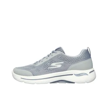 Skechers Go Walk Arch Fit Motion Breeze Cushioning Anti-Slip And Wear-Resistant Low-Top Athletic Shoes Women's Gray