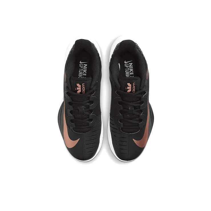 Nike Court Air Zoom Gp Turbo Black Metallic Red Bronze Women's-3