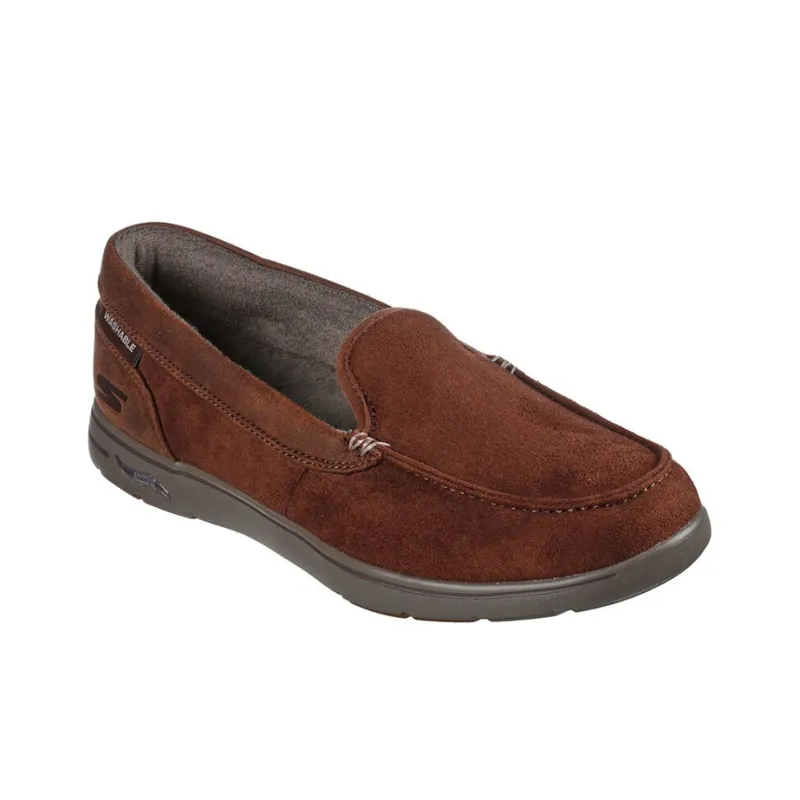 Skechers ARCH FIT LOUNGE Cushioning Anti-Slip And Wear-Resistant Low-Top Casual Shoes Men's Dark Coffee-2