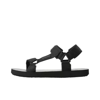 Reebok Expce Wear Resistant Non Slip Open Toe Flat Heel Sports Black Sandals