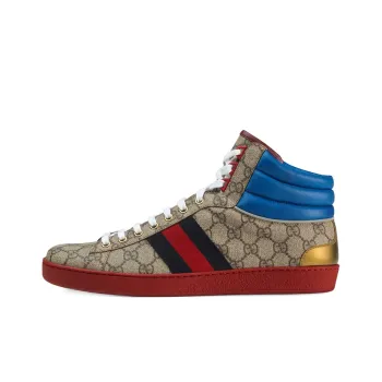 GUCCI Ace Gg High Top 'Blue Beige'