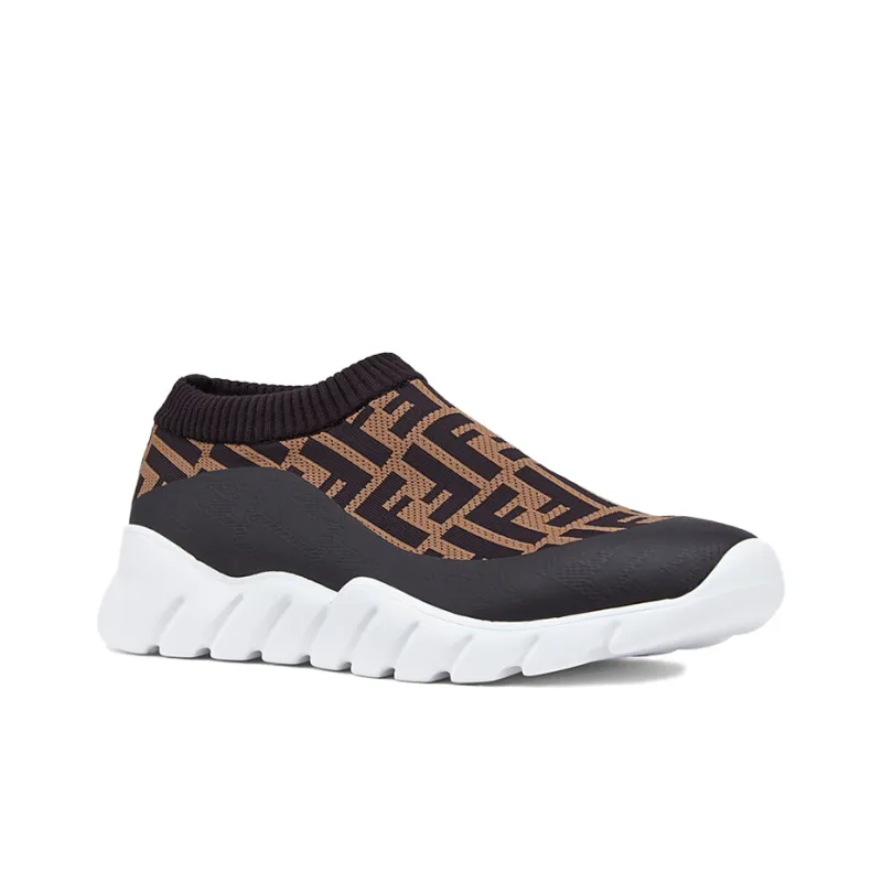 FENDI Ff Motif Slip On 'Brown'-1