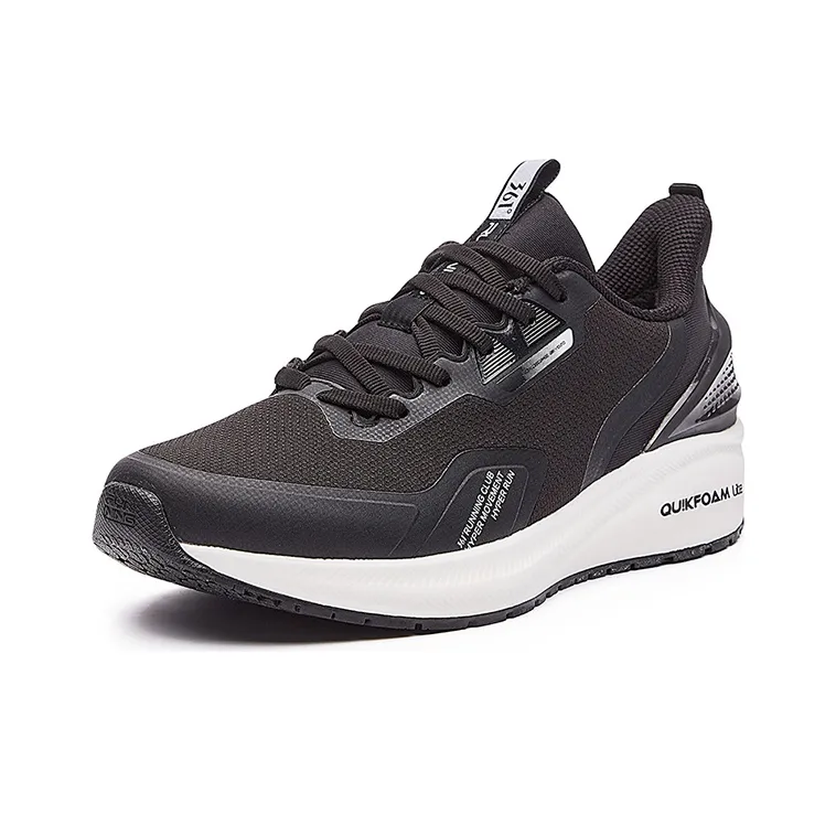 361° Non slip Lightweight Low Top Winter Padded Casual Shoes Men's Obsidian Black-2