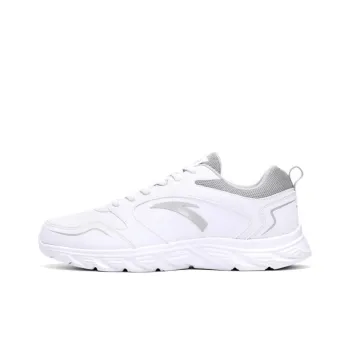 Anta Shock Absorbers With Slip Resistant And Abrasion Resistant Properties Low Top Running Shoes Men's White