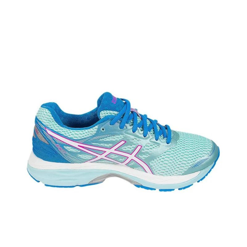 Asics Gel-Cumulus 18 Low-Top Running Shoes Women's Blue Pink-1