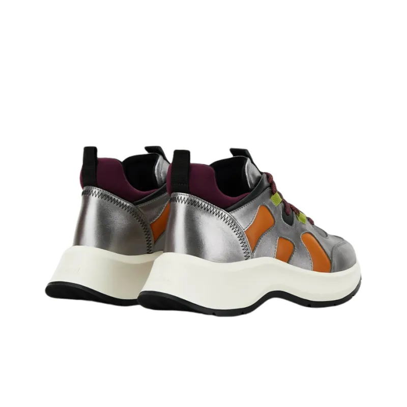 HOGAN H585 Casual Shoes Women's Low Top Silver-3