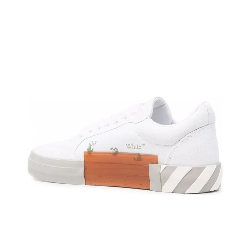 OFF WHITE Vulc Low Eco Canvas White Grey-2