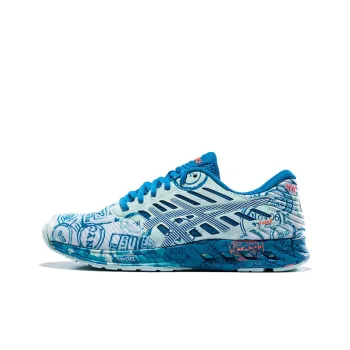 Asics Fuze Nyc Slip Resistant Low Top Running Shoes Women's Blue White