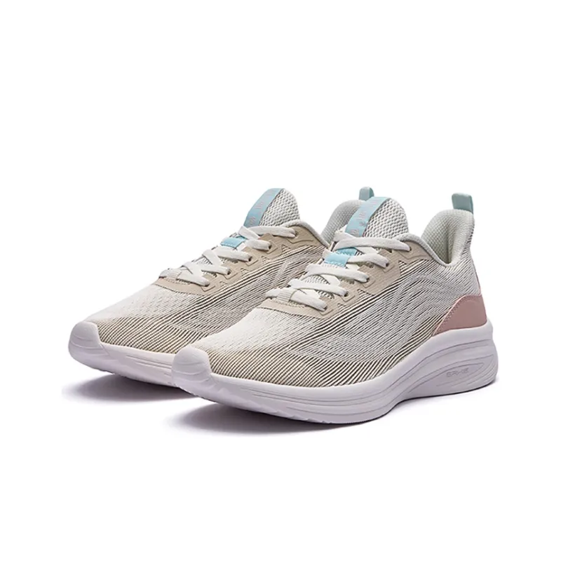 Erke Wind Casual Shoes Women's Low Top Ivory White-1