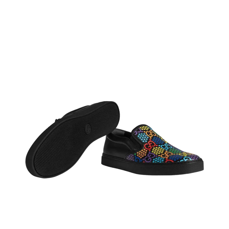 GUCCI Gg Supreme Slip On 'Psychedelic Black'-4