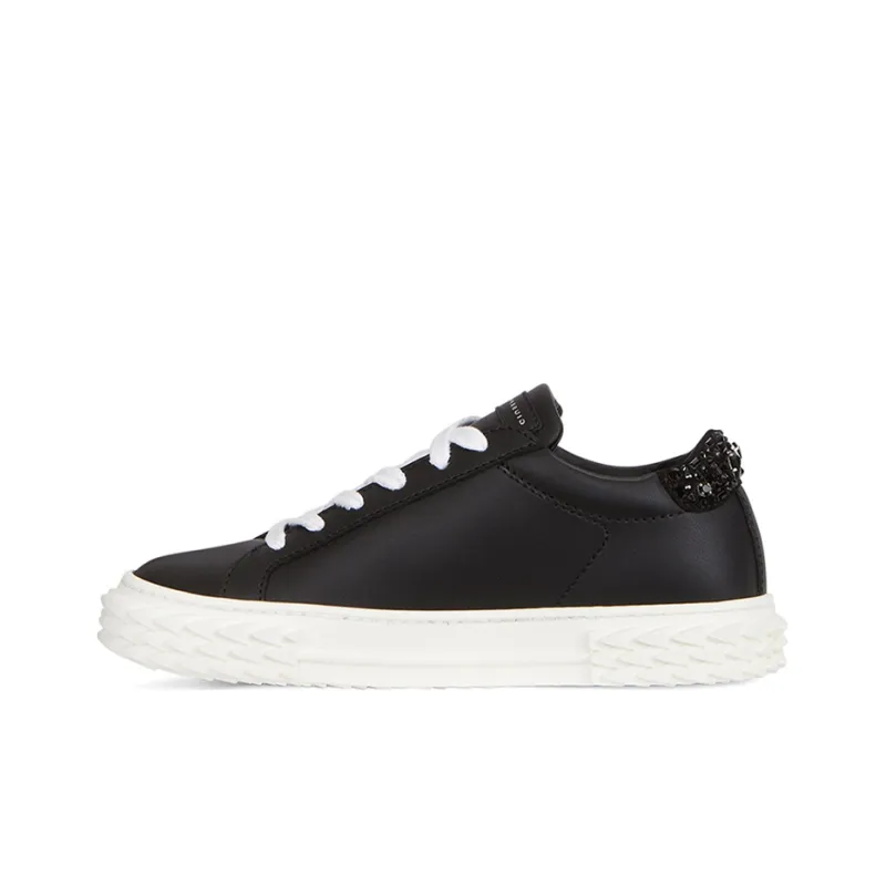 Giuseppe Zanotti/GZ Blabber Low Top Skateboard Shoes Women's Black-0