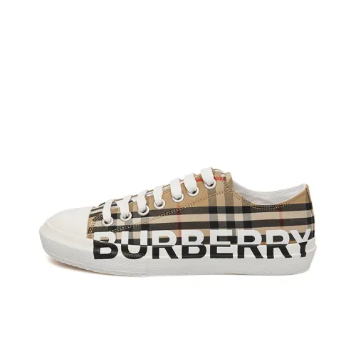 Burberry Check Logo Print Sneakers