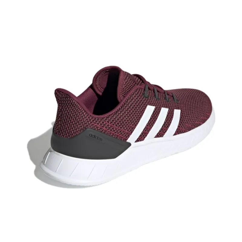 Adidas Neo QUESTAR FLOW NXT Durable Breathable Low-Top Running Shoes Men's Red White-3