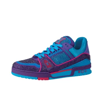 LOUIS VUITTON Trainers 'Blue Purple With Crystals'