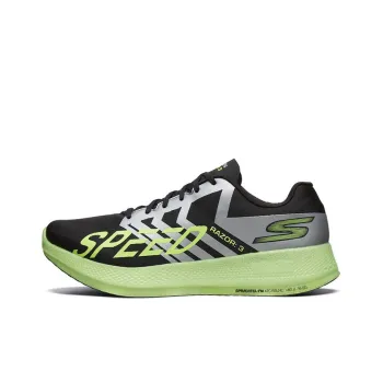 Skechers Go Run Razor 3 Low-Top Running Shoes Men's Black Lemon Green