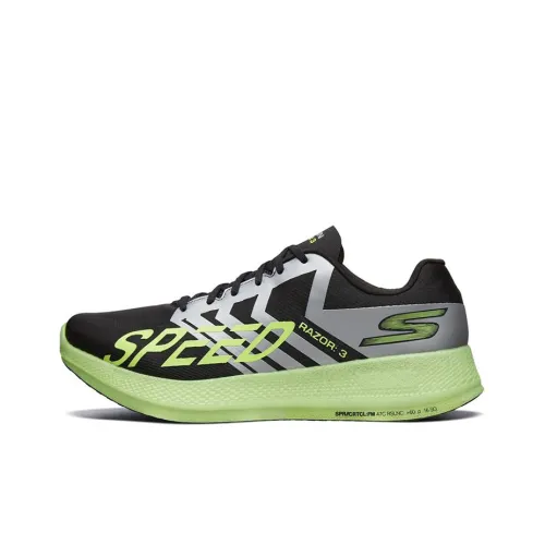 Skechers Go Run Razor 3 Running Shoes Men Low-Top Green