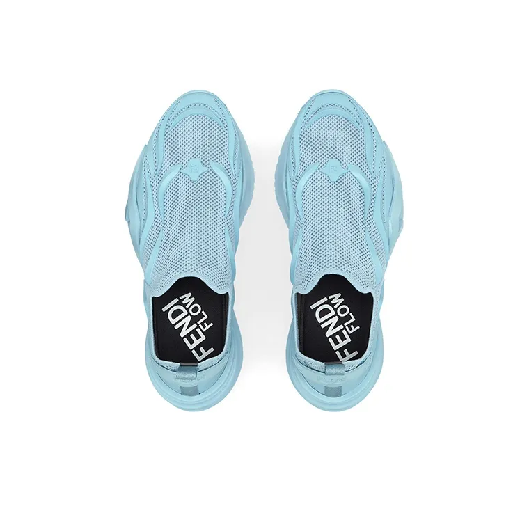 FENDI Cushioning Anti Slip And Wear Resistant Low Top Athletic Shoes Men's Blue-3