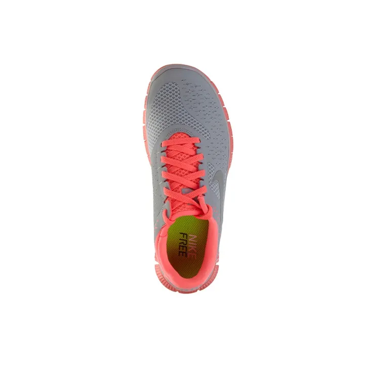 Nike Free RN 4.0 Cushioned Anti Slip Wear Resistant Breathable Lightweight Low Top Running Shoes Women's Gray Red-2