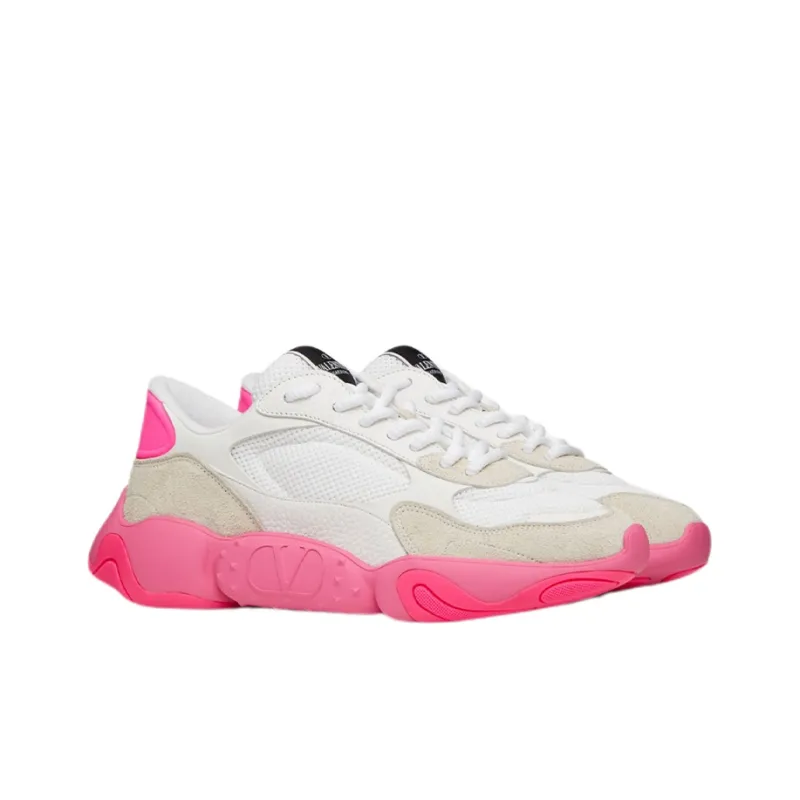 Valentino Bubbleback Sneaker 'White Fuchsia'-1