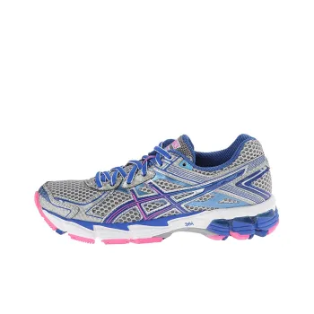 Asics GT-1000 Anti-Slip And Wear-Resistant Breathable Low-Top Running Shoes Women's Silver Blue