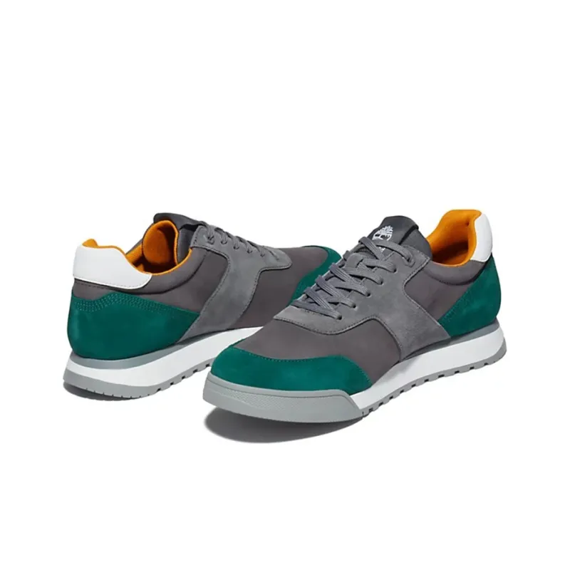 Timberland Miami Coast Wear-Resistant Slip-Resistant Low-Top Running Shoes Men's Gray Green-4