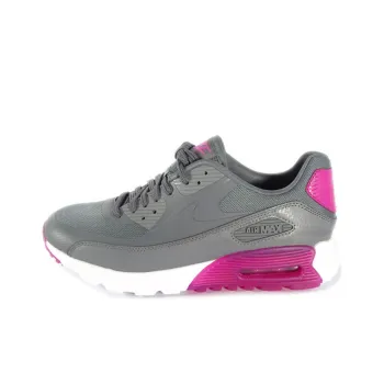 Nike Air Max 90 Cushioning Anti Slip And Wear Resistant Low Top Casual Running Shoes Men's Gray Pink