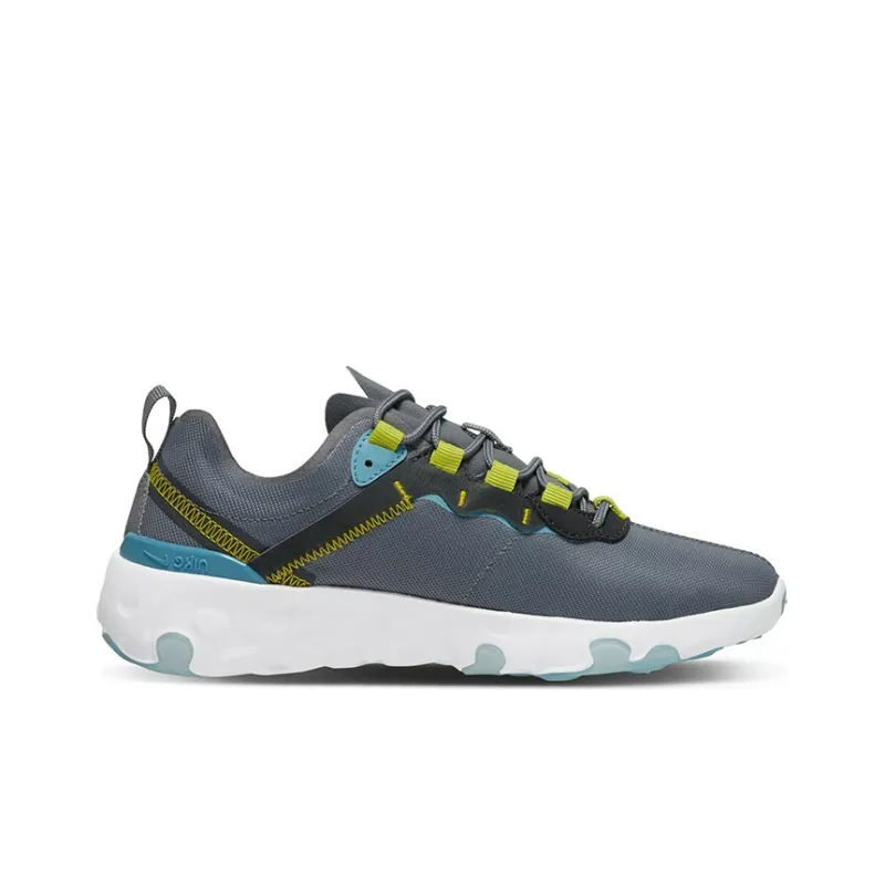 Nike React Element 55 Anti-Slip And Wear-Resistant Breathable Low-Top Running Shoes Women's Gray Blue-1