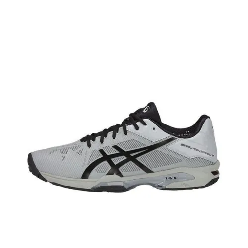 Asics Gel-Solution Speed 3 Running Shoes Men Low-Top Gray/Black