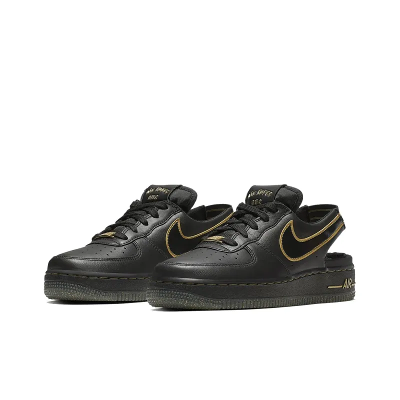 Nike Air Force 1 VTF Black Metallic Gold GS-2