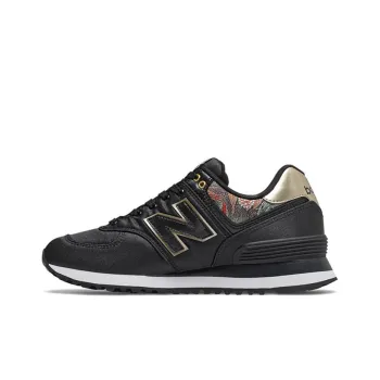 New Balance 574 Series Gold 'Black Gold White' Women's