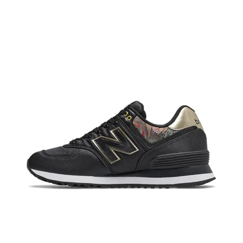 New Balance 574 Series Gold 'Black Gold White' Women's