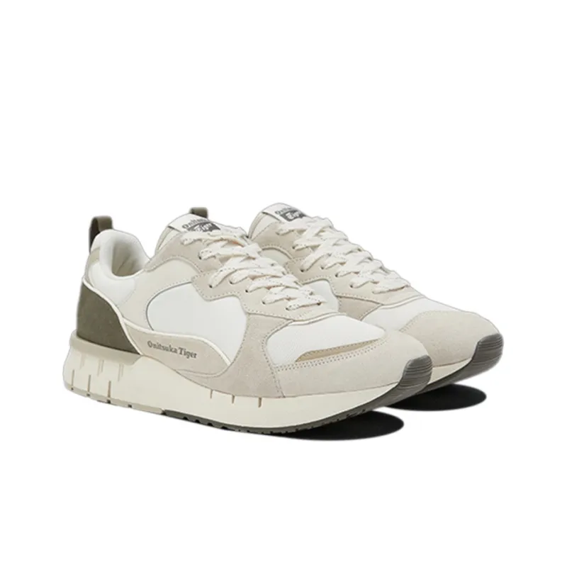Onitsuka Tiger Bravon Shoes 'White Beige Green'-3