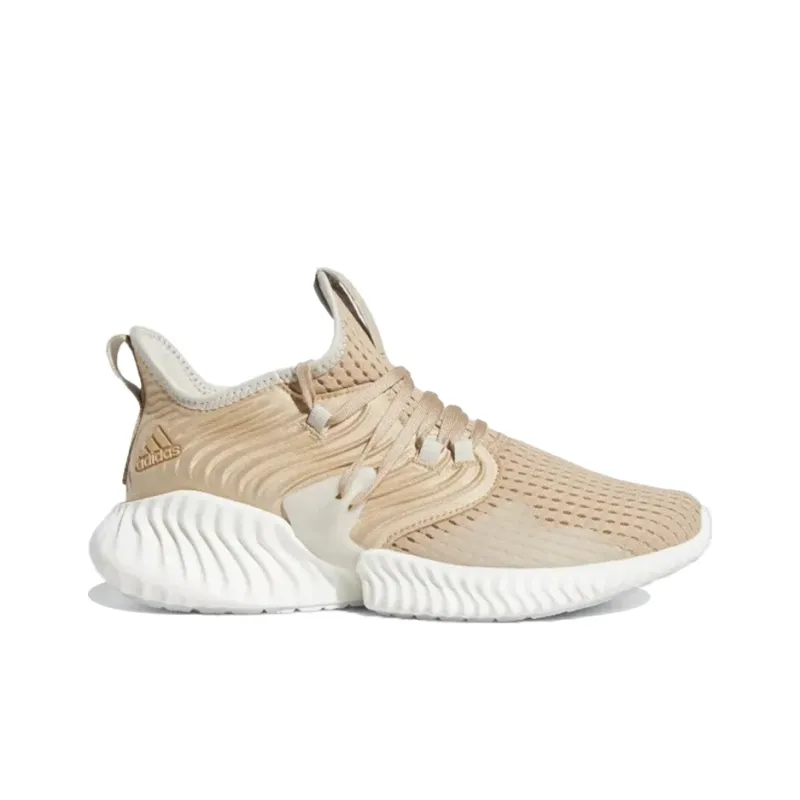 Adidas Alphabounce Instinct Anti-Slip And Wear-Resistant Breathable Low-Top Running Shoes Unisex Beige Brown-1
